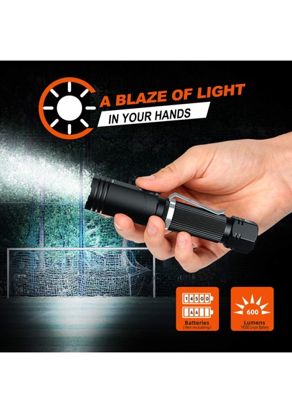 Nıcron N7 600 Lumens El Feneri (Yurt Dışından)