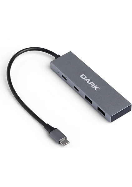 4 Port USB Type-C Hub 2x Usb3.0 Type-A & 2x Usb3.1 Type -C (DK-AC-USB312C)