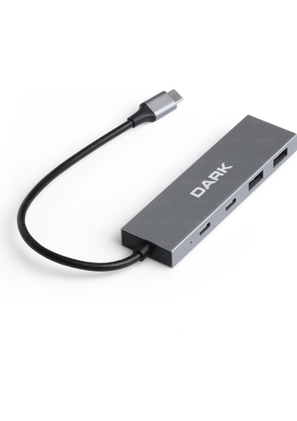 4 Port USB Type-C Hub 2x Usb3.0 Type-A & 2x Usb3.1 Type -C (DK-AC-USB312C)