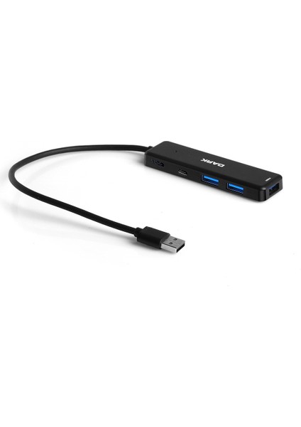 Connect Master X5C Usb3.2 Gen 1 Type-A To 3 Port Usb-A & 1 Port Type-C 2.0 / 1x Type-C Charge (DK-AC-USB347)