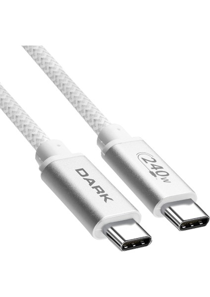 1m USB Type-C 240W Pd Ultra Hızlı Şarj ve 480MBPS Örgülü Kablo (DK-CB-USB240PD100)