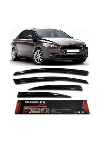 Cam Rüzgarlığı Cıtroen C-Elysee Peugeot 301 2012-2017 Ön-Arka Sport Style