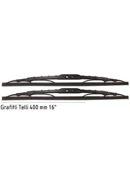400MM 40CM Telli Grafitli Silecek Süpürgesi 2 Adet Takım 017002