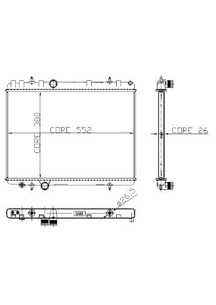 Radyatör Cıtroen C5 Peugeot 407 1.6 Hdi/tdi 2.2 I 16V 1330.J9 2054011AB