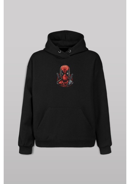Deadpool Marvel Spiderman Hulk Iron Man Film Ön ve Arka Baskılı Sweatshirt Unisex Kapüşonlu Hoodie10 modelleri
