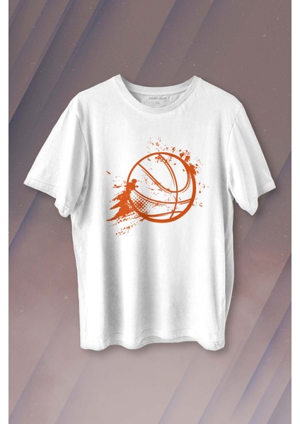 Basketball Vintage Grunge Retro Basket Topu Baskılı Tişört Unisex T-Shirt10