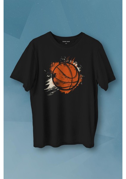Basketball Vintage Grunge Retro Basket Topu Baskılı Tişört Unisex T-Shirt10