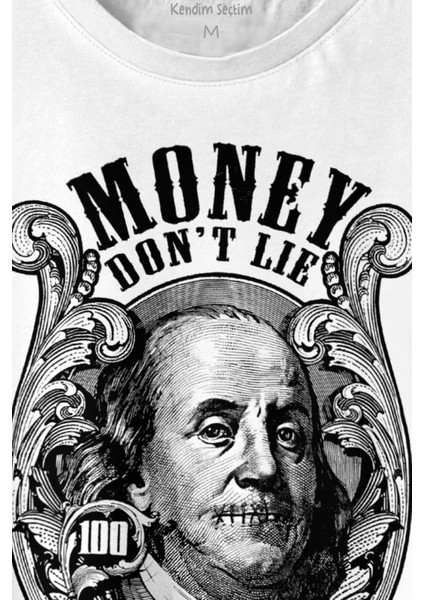 Money Dont Lie Keep It 100 Dollars Usd Money Baskılı Tişört Unisex T-Shirt10 fiyatları