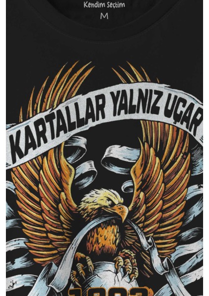 Kartal 1903 Kartallar Yalnız Uçar Beşiktaş Baskılı Tişört Unisex T-Shirt10 fiyatları