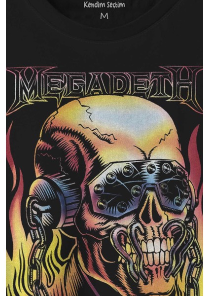 Megadeth Skull Rengareng Lamb Of God Baskılı Tişört Unisex T-Shirt10 fiyatları