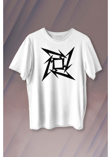 Metallica Logo Metal Baskılı Tişört Unisex T-Shirt10