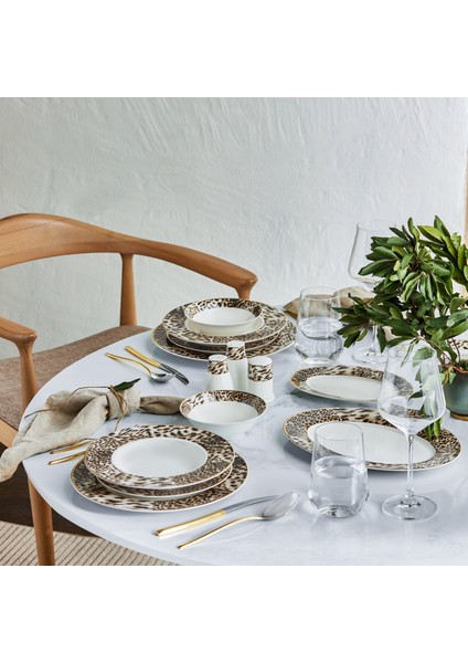Leona 56 Parça 12 Kişilik New Bone Yemek Takımı