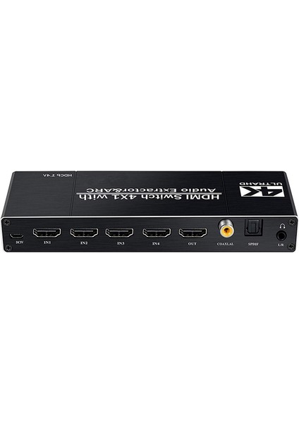 4K421A 4x1 HDMI 2.0 4K Ultra Hd 2160P Hdr Hdcp Arc Audio Extractor Ses Ayrıştırıcılı 4 Giriş 1 Çıkış Switch