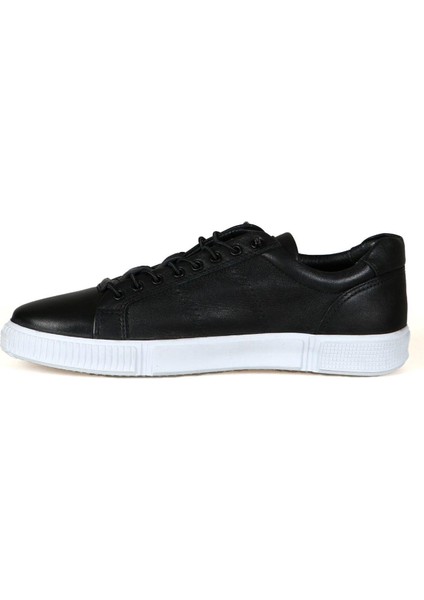 Orthopedix Basel 102 20250 Hakiki Deri Siyah-Beyaz Erkek Sneaker Spor Ayakkabı modelleri