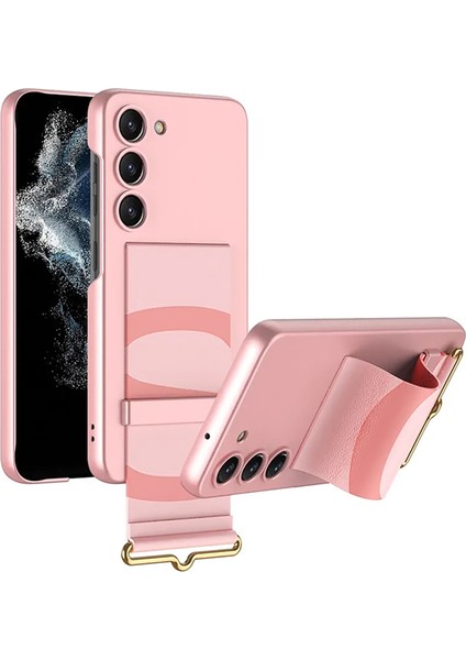 Samsung Galaxy S23 Plus Parmak Tutuculu Kayış Askılı Plastik Kılıf - AL3565