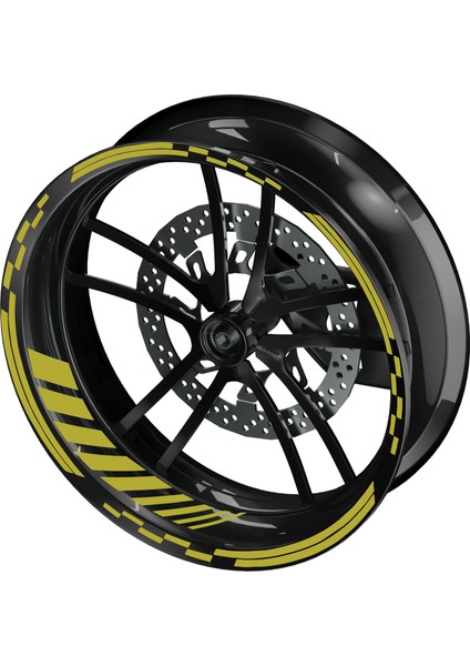 Motogp Jant Şeridi Reklektif Gold Sarı