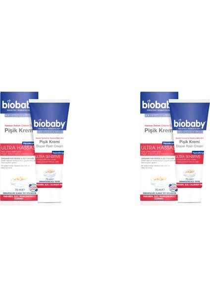 Bebek Pişik Kremi %40 Çinko 75 ml 2 Kutu