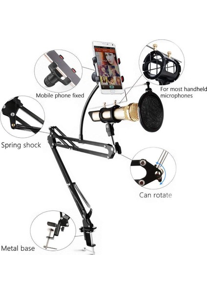 MF-MS61P Masa Tipi Mikrofon Standı