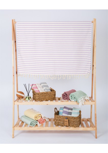 Arpa Desenli %100 Pamuk Plaj, Hamam Peştamal, Banyo, Misafir, Havuz, Spa Havlusu 90X190 cm