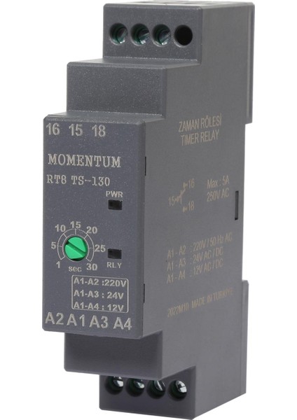 Zaman Rölesi 0-30sn RT8-TS130
