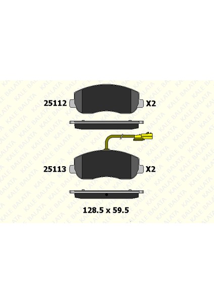 Fren Balata Arka Opel Movano B Renault Fluence, Master Iıı 2.3cdtı 07/10-> Tek Teker Nıssan Nv 400