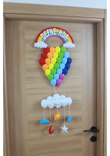 Defne Ada Isimli Balonlar Bebek ve Hastane Odası Kapı Süsü modelleri