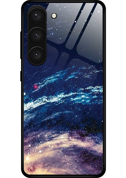 For Samsung Galaxy S23 Için Artı 5g Şık Desen Baskısı Tpu+Pc+Temperli Cam Çizgiye Döküm Anti Kılıf Cep Telefonu Koruyucu Arka Kapak (Yurt Dışından)