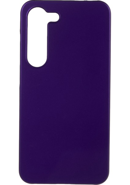 For Samsung Galaxy S23 Sert Plastik Kauçuk Parlak Telefon Kılıfı Geri Koruyucu Cep Telefonu Kapağı (Yurt Dışından)