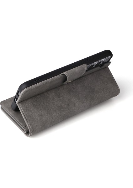 For Samsung Galaxy S23 Plus Için Fermuar Cep Telefonu Kapağı, Perçin Buckle Pu Deri Telefon Kılıfı Stand Cüzdanı Kayış (Yurt Dışından) indirimleri