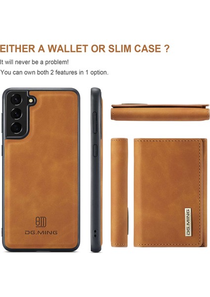 For Dg.ming M1 Serisi Samsung Galaxy S23 Artı 5g Çıkarılabilir Cüzdan Telefon Kasası Pu Deri Kaplı Koruyucu Kabuk Kickstand ile (Yurt Dışından) indirimleri