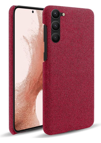 For Samsung Galaxy S23 Cep Telefonu Koruyucu Kasası Kabuk Düz Renk Sert Pc+Bez Telefon Kapağı (Yurt Dışından)