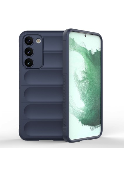 For Samsung Galaxy S23 Için Artı Artı Anti-Damla Engebeli Cep Telefonu Kasası Şok Geçirmez Tpu Arka Kapak Koruyucusu (Yurt Dışından)