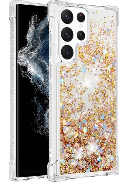 For Samsung Galaxy S23 Ultra Glitter Için Seri-1 Serisi-1 Serisi ve Akış Akıcı Kılıf Akışlı Kılıf Yumuşak Tpu Anti-Çizelge Koruyucu Telefon Kapağı (Yurt Dışından)