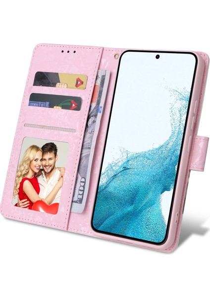 For Samsung Galaxy S23 Pu Deri Deri Şok Geçirmez Telefon Stand Kılıfı Şık Lake Rfıd Engelleme Cüzdan Kapağı (Yurt Dışından) modelleri