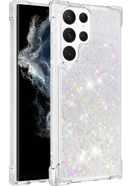 For Samsung Galaxy S23 Ultra Glitter Için Seri-1 Serisi-1 Serisi ve Akış Akıcı Kılıf Akışlı Kılıf Yumuşak Tpu Anti-Çizelge Koruyucu Telefon Kapağı (Yurt Dışından)