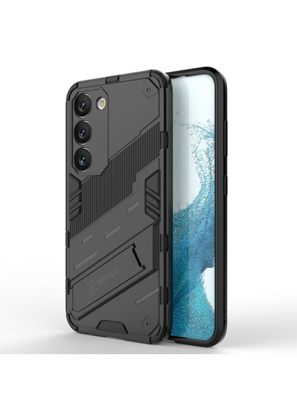 For Samsung Galaxy S23 Plus Için Cep Telefonu Kılıfı, Kickstand Hard Pc + Yumuşak Tpu Anti-Drop Hibrit Koruyucu Kapak (Yurt Dışından)