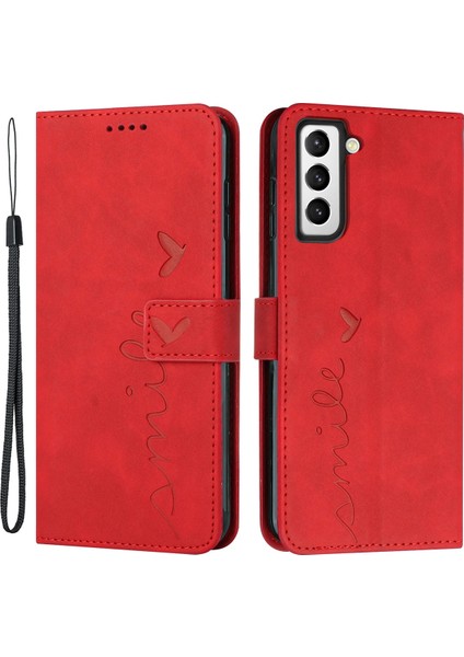 For Samsung Galaxy S23 Plus Için Telefon Kılıf Cüzdanı, Baskı Kalp Şekli Deri Touch Duygu Pu Derisi Stand Flip Cep Telefon Kapağı (Yurt Dışından)