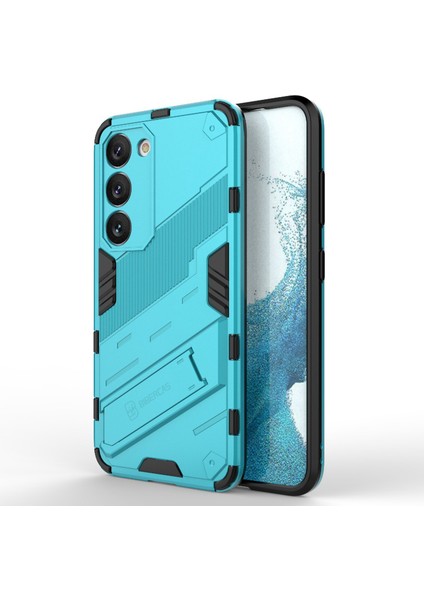For Samsung Galaxy S23 Plus Için Cep Telefonu Kılıfı, Kickstand Hard Pc + Yumuşak Tpu Anti-Drop Hibrit Koruyucu Kapak (Yurt Dışından)