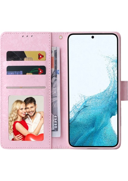 For Samsung Galaxy S23 Pu Deri Deri Şok Geçirmez Telefon Stand Kılıfı Şık Lake Rfıd Engelleme Cüzdan Kapağı (Yurt Dışından) fiyatları