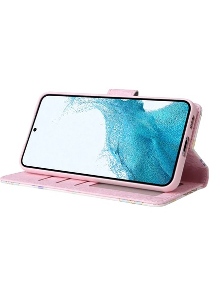 For Samsung Galaxy S23 Pu Deri Deri Şok Geçirmez Telefon Stand Kılıfı Şık Lake Rfıd Engelleme Cüzdan Kapağı (Yurt Dışından) fırsatları