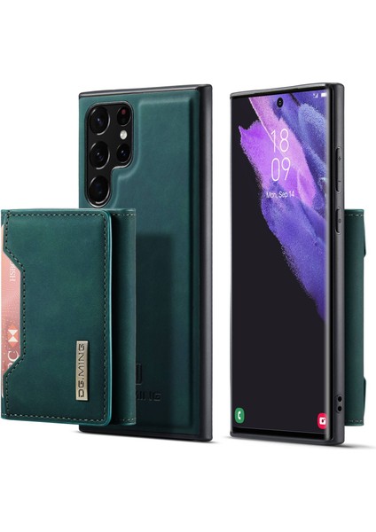 For Dg.ming M2 Serisi Samsung Galaxy S23 Ultra 5g Söndürülebilir Cüzdan Çıkarılabilir Cüzdan Kılıfı Kickstand ile Anti-Drop Şok Geçirmez Kapak (Yurt Dışından)