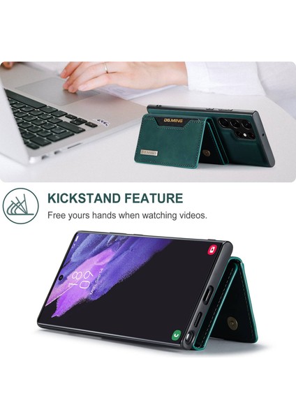 For Dg.ming M2 Serisi Samsung Galaxy S23 Ultra 5g Söndürülebilir Cüzdan Çıkarılabilir Cüzdan Kılıfı Kickstand ile Anti-Drop Şok Geçirmez Kapak (Yurt Dışından) fırsatları