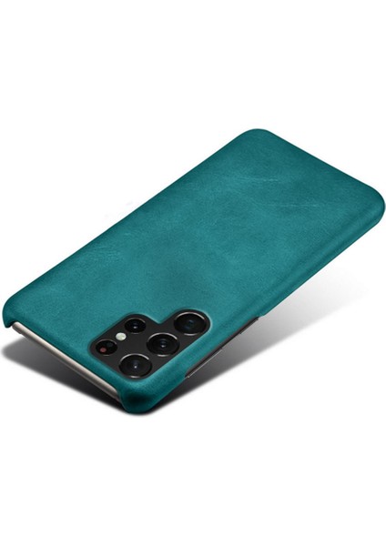 For Samsung Galaxy S23 Ultra Buzağı Dokulu Telefon Kapağı Pu Deri Kaplamalı Pc Anti-Fall Cep Telefon Kılıfı (Yurt Dışından) modelleri