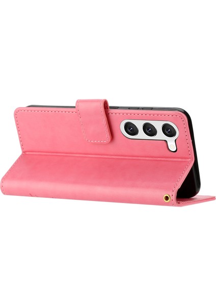 For Samsung Galaxy S23 Için Pu Pu Deri Stand Cüzdan Kılıfı Çiçek Kelebekleri Manyetik Toka Telefon Kapağı (Yurt Dışından) fırsatları