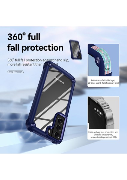 For Samsung Galaxy S23 Için Plus 5g Metal Düğmesi Hard Pc + Tpu Damla Geçirmez Kapak Cep Telefonu Çizgiye Karşı Çizme Araç Kılıfı (Yurt Dışından) fırsatları