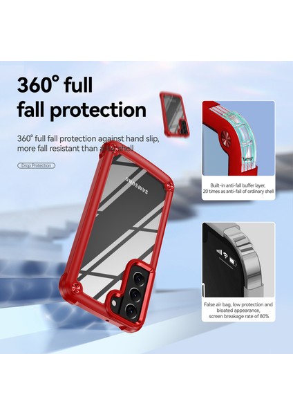 For Samsung Galaxy S23 Için Plus Metal Düğmesi Sabit Pc + Tpu Damla Geçirmez Kapak Cep Telefonu Anti-Çizik Geri Kasa (Yurt Dışından) indirimleri