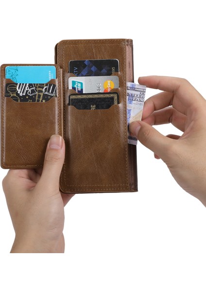 For Samsung Galaxy S23 Ultra Pu Deri Cüzdan Kılıfı Zipper Cep Standı Manyetik Flip Telefon Kapağı (Yurt Dışından) indirimleri