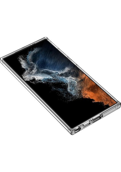 For Samsung Galaxy S23 Ultra Tpu Çerçeve Pc Geri Hibrit Kapak Ön Anti Anti Cep Telefon Kılıfı (Yurt Dışından)