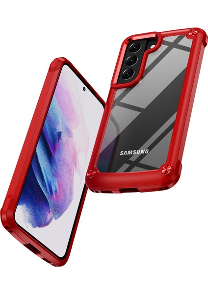 For Samsung Galaxy S23 Için Plus Metal Düğmesi Sabit Pc + Tpu Damla Geçirmez Kapak Cep Telefonu Anti-Çizik Geri Kasa (Yurt Dışından) fiyatları