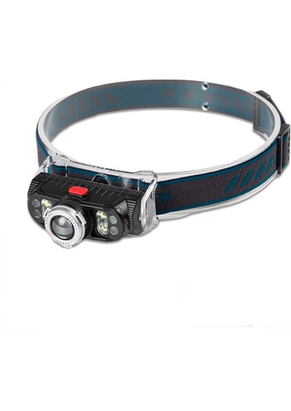 Super Parlak Yeniden Yüklenebilir LED Headlamp Super Bright 7 Lamp Beads Headlight Water-Proof Fishing Light Work Light With Magnet (Yurt Dışından)